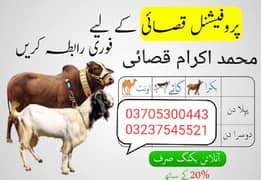 Professional Qasai Cows Goats Sheep Eid 1.2. 3. Booking  Available
