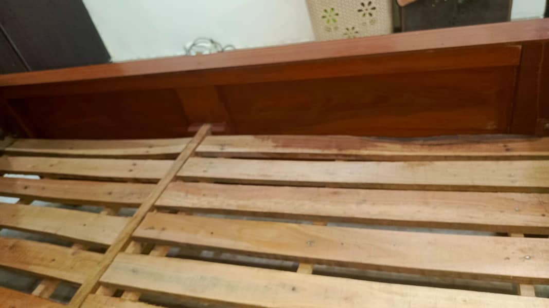 Bed with side table and dressing table 17