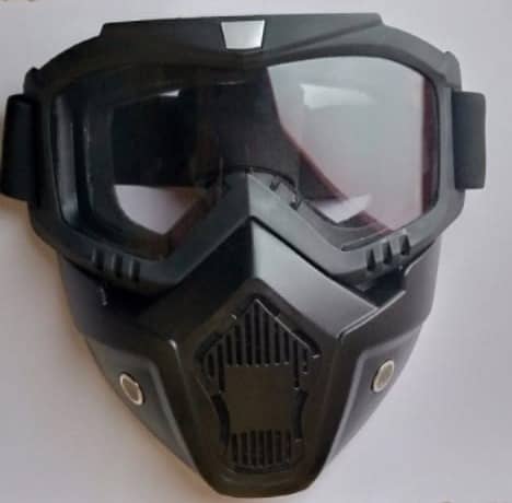 This object in the image appears to be a motorcycle face mask 0