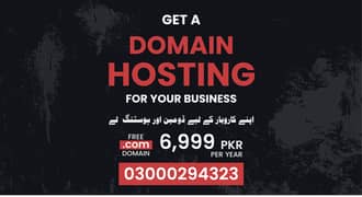 Affordable Domain & Hosting Services With Free . com or . pk Domain