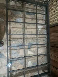 steel bed with metres like new