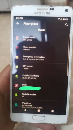 Samsung Note 4 Android 10