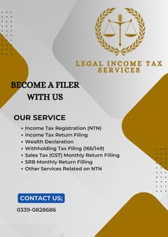 Become a Filer, NTN Registration, 114 Return Filling, Consultant