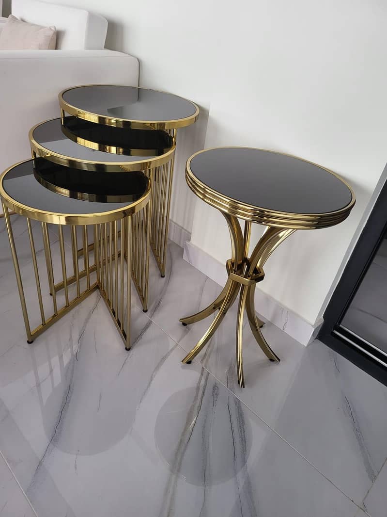 Nesting tables and side table 1