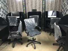 Office chairs and computer cabins