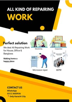 Repairing work