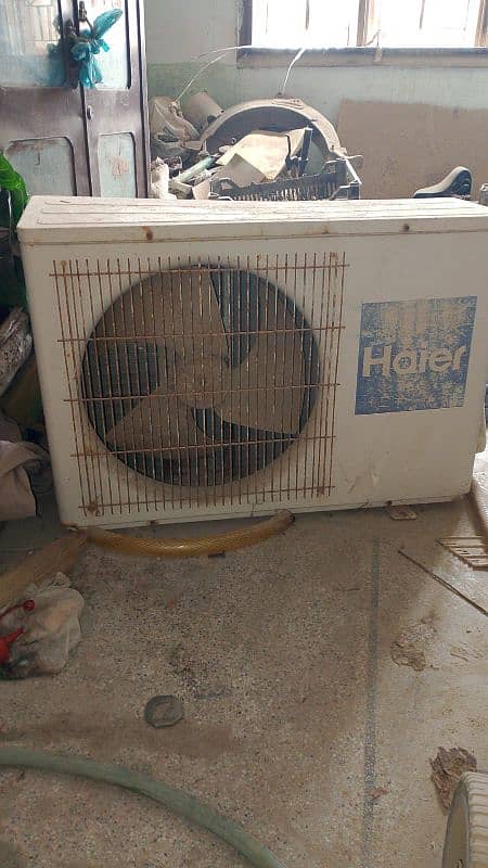 haier split ac with outer for sale running condition 3