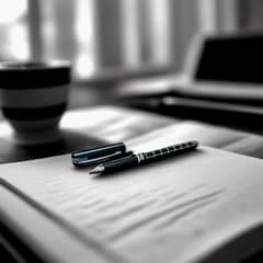 Black Colour Tempo Fountain Pen, Easy Grip