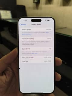 Iphone 15 Pro Max 256GB 100% Health LCD Dot  Sim lock Jv