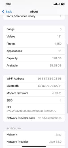 Apple Iphone 11 pta approved 128gb