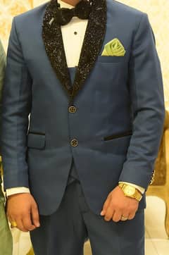 Me piece of man Wedding Walima Pent Coat with handmade Work
