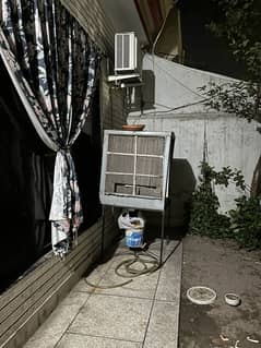 Big air cooler with stand