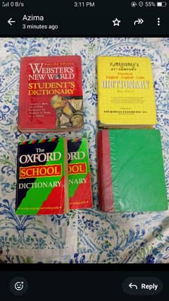 3 English to English and 2 English to English and Urdu dictionaries