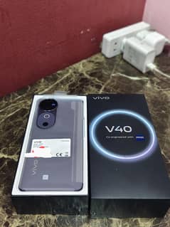 Vivo V40 purple colour 12gb256gb full box 8months warranty only sale