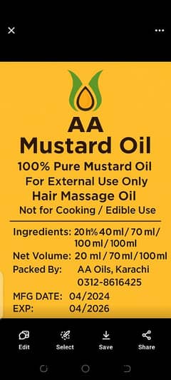 Mustard oil