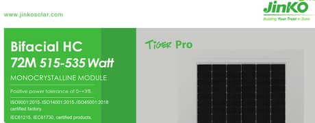 Want to buy Jinko Solar P Type Panel JKM525M-72HL4-BDVP