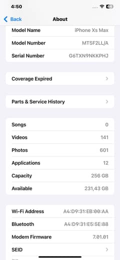 iphone xsmax non pta jv 256gb