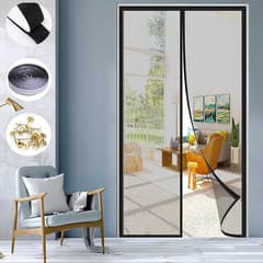 Magnetic Mesh Door Curtain – Hands-Free Mosquito Net