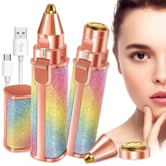 2 in 1 Eyebrow Trimmer & Hair Shaver – USB Rechargeable