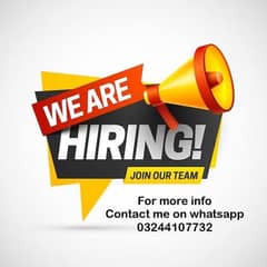 Office work and online work available