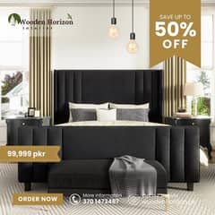 Bed Set/ King Size bed /wooden bed /double bed /poshish bed/furniture