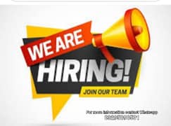 we are hiring staff for office working