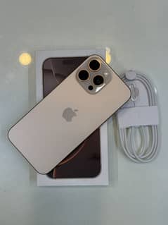 Iphone 16pro max 256gb pta aproved 100 health with box cabl