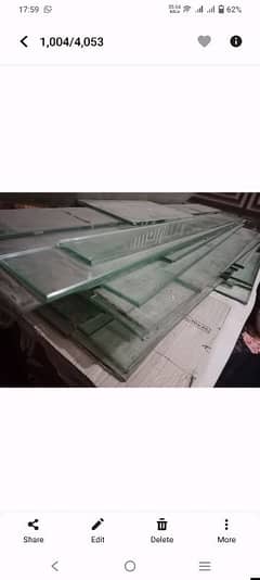 12 mm glass shelves