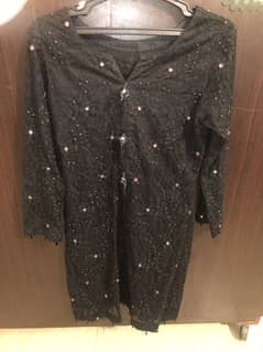 Bareeze black net suit