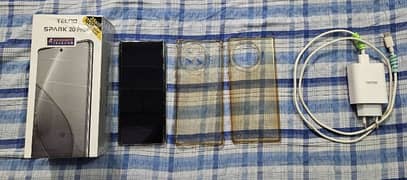 Tecno Spark 20 Pro Plus 10/10 condition with box charger