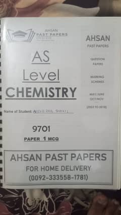 AS CHEMISTRY YEARLY(2018-2023) ALL VARIANTS