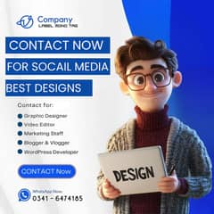 Graphics Designer , Social Media Post ,Ads . Videos Ads