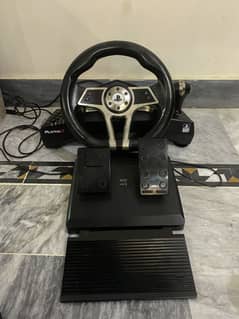 PlayMax Steering wheel with gear shifter and pedal for PS4 and PS3