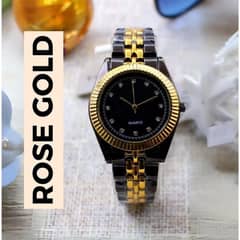 Men's Quartz water Resistant Round chain strap watch