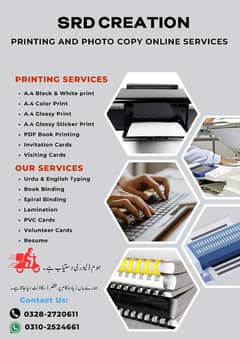 Printing Services With Delivery only Karachi