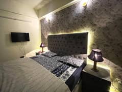 daily basis weekly basis one bad fully furnished luxury apertment available for rent gulbreg greens islamabad