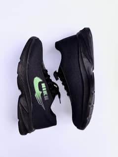 Men's black synthetic jogging shoes jogging with (free home delivery)
