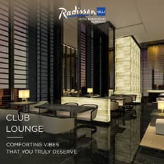 One bed Apartment for sale in Radisson Blu Hotel and Residences Islamabad.
