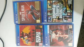 ps4 games playstation games rdr2 gta5 Tekken spiderman