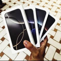 Iphone 16 pro max box pack pieces available in stock!