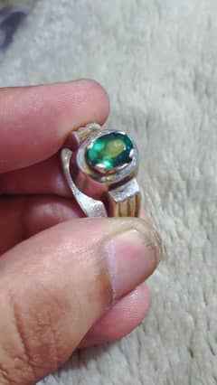 Emerald Original Ring 925 silver with certificate