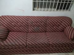5 sitters Sofa set in fine condition