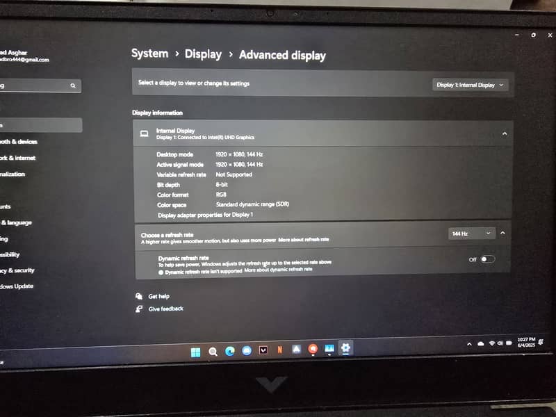 Hp victus i5 12th gtx 1650 ddr6 1