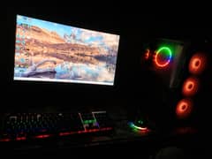 Ryzen 5 5600 with GTX 1050ti gaming PC, redragon 165Hz Curve LED