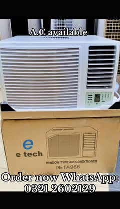 Window AC split AC chiller available with low energy Consumption