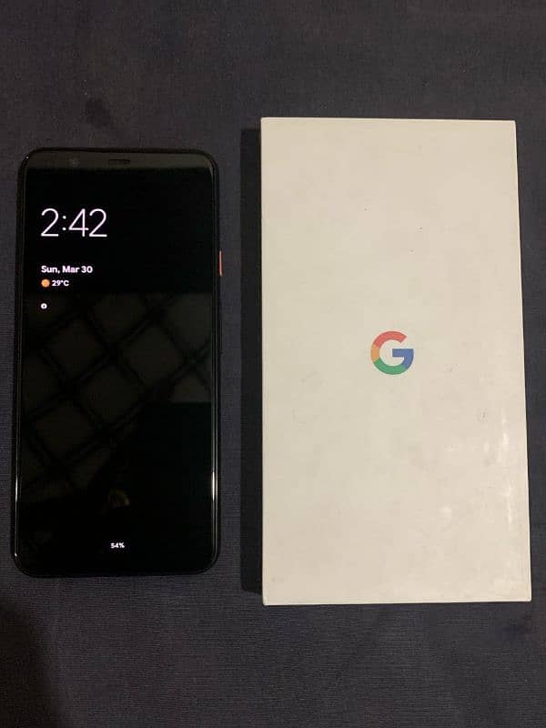 Google pixel 4 XL      6/64.     face id off hai Exchange not possible 4