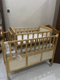Imported Baby crib with mattress k