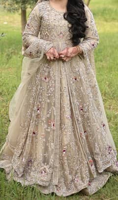 10/10 designer embroidered Bridal dress