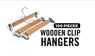 13 inches - Wooden Clip Hangers for Sale - 100 left