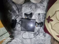 x box 360 with 2 controllers and all cables